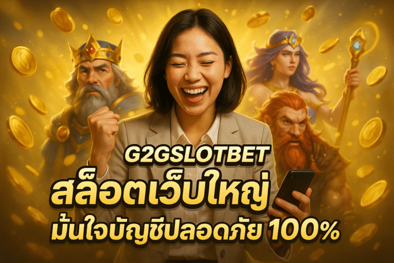 G2GSLOTBET สล็อตเว็บใหญ่ มั่นใจบัญชีปลอดภัย 100%