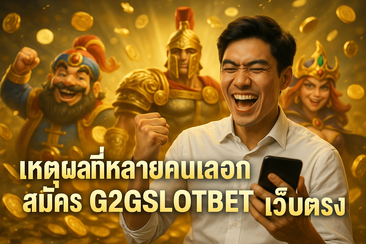 เหตุผลที่หลายคนเลือกสมัคร G2GSLOTBET เว็บตรง