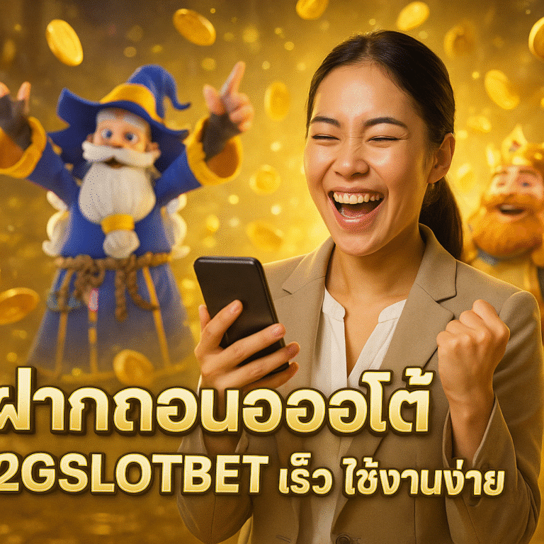 ฝากถอนออโต้ G2GSLOTBET เร็ว ใช้งานง่าย ปลอดภัยสูง