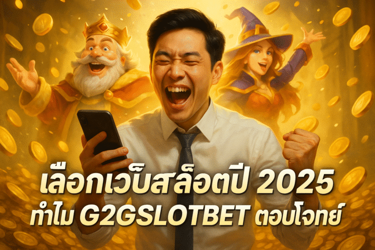เลือกเว็บสล็อตปี 2025 ทำไม G2GSLOTBET ตอบโจทย์