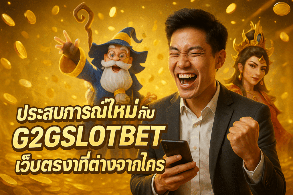 ประสบการณ์ใหม่กับ G2GSLOTBET เว็บตรงที่ต่างจากใคร